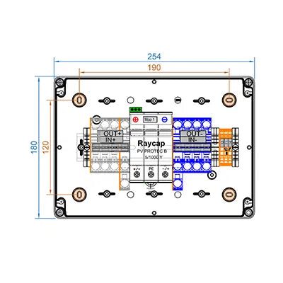 K-DC-COMBINER 4 STRING (TYPE 1+2 SPD, 1000V) – ZA SONČNE ELEKTRARNE