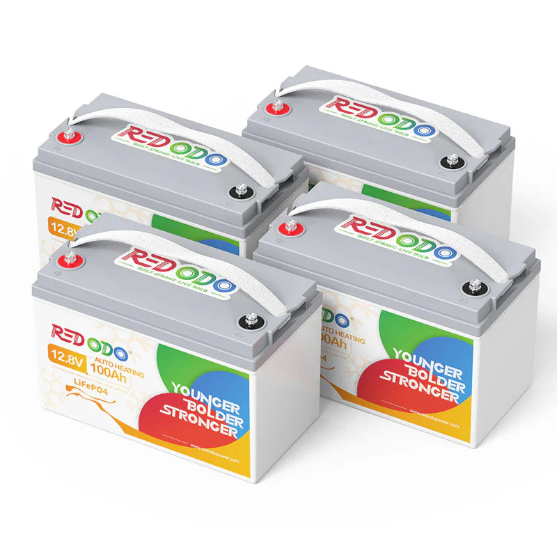REDODO 12V 100Ah LiFePO4 BATERIJA Z SAMODEJNIM OGREVANJEM (1280Wh, 100A BMS)