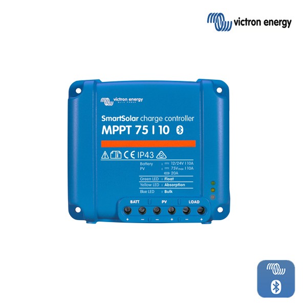 VICTRON SMARTSOLAR MPPT 075/010 – MPPT SOLARNI REGULATOR Z BLUETOOTHOM ZA 12 V / 24 V SISTEME