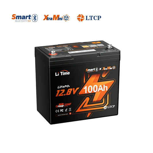 LITIME 12V 100AH XTRA-MINI BLUETOOTH LIFEPO4 BATERIJA