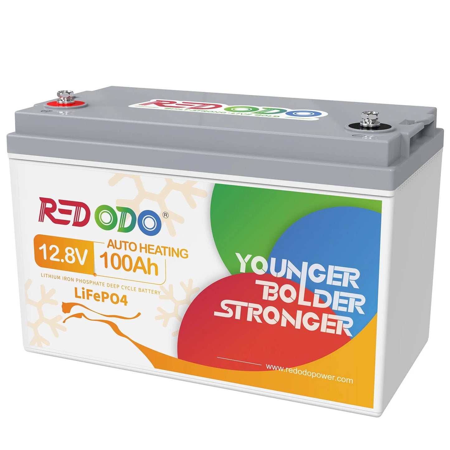 REDODO 12V 100Ah LiFePO4 BATERIJA Z SAMODEJNIM OGREVANJEM (1280Wh, 100A BMS)